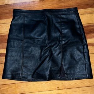 Leather skirt